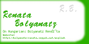 renata bolyanatz business card